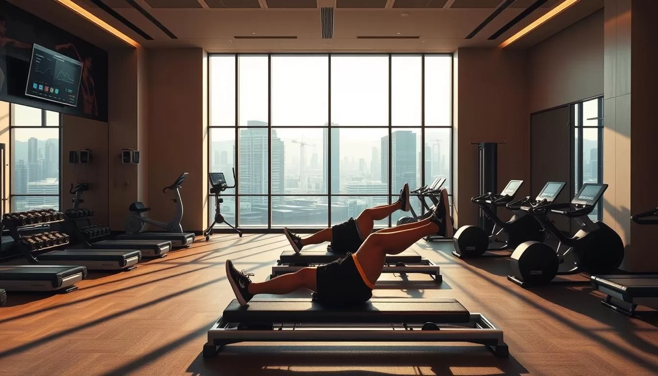 Man stretching outdoor
