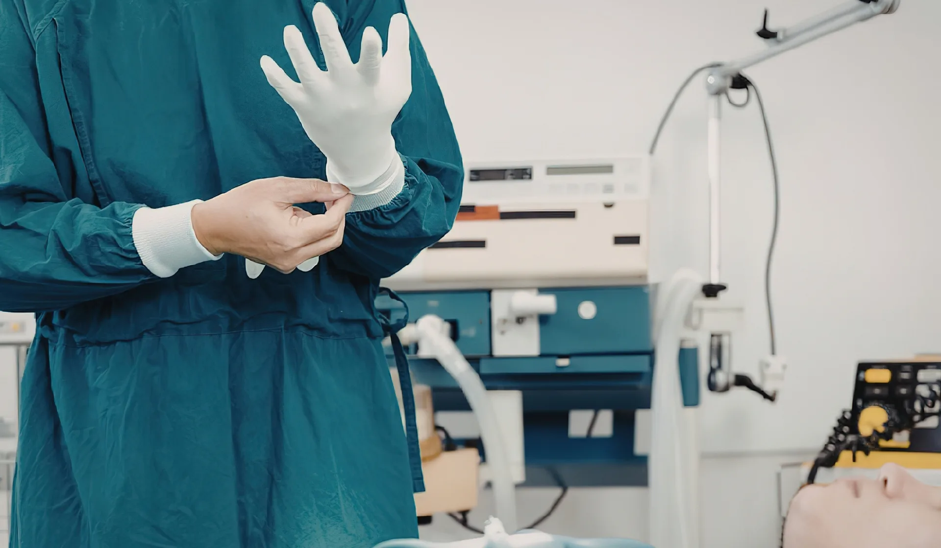 Man stretching outdoor